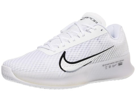 Nike Zoom Vapor 11 White/Black Men's Shoes Tennis Warehouse