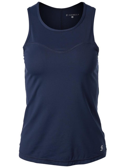 Sofibella Women's Bella Lite Racerback Tank - Navy