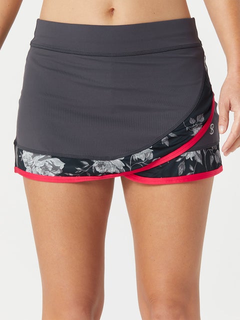 Sofibella Women's Rose Garden Layered Border Skirt