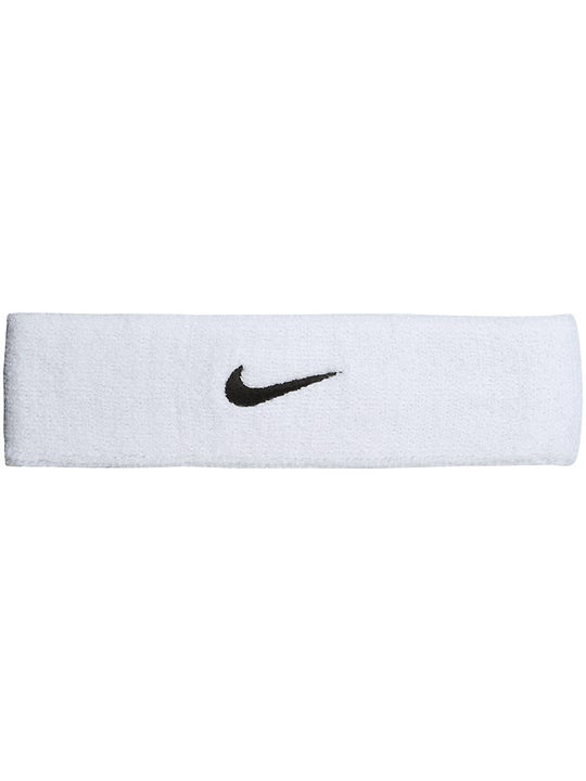nike headband swoosh white