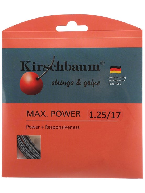 Kirschbaum Helix White Tennis String (1.2mm / 17g) - High Tension Hold & Easy Playability
