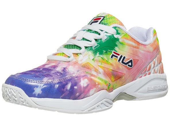 fila axilus 2 energized tie dye rouge red women's shoes