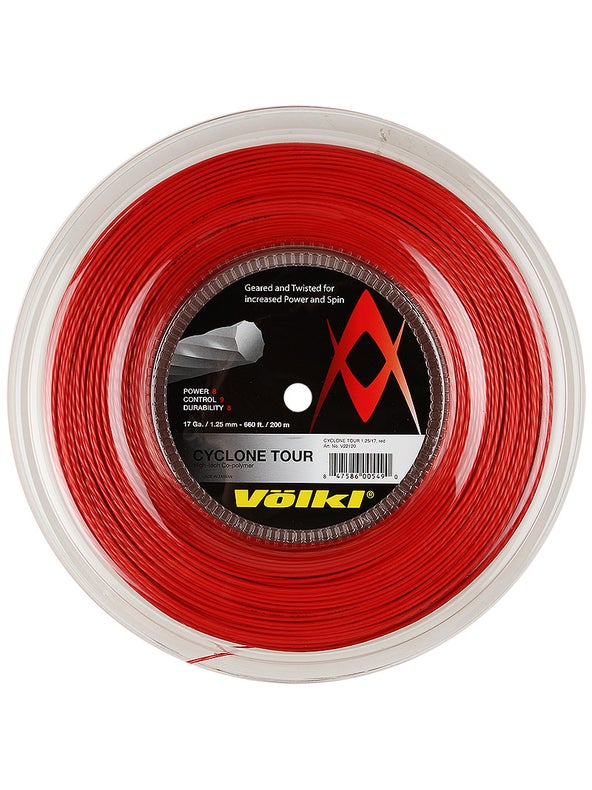 Volkl Cyclone Tour 17/1.25 String Reel Red 660' Tennis Warehouse