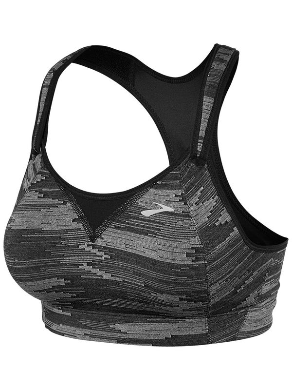 Brooks Women S Rebound Racer Bra Black Ikat