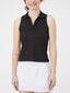 KSwiss Women's Core Sleeveless Rib Polo - Black