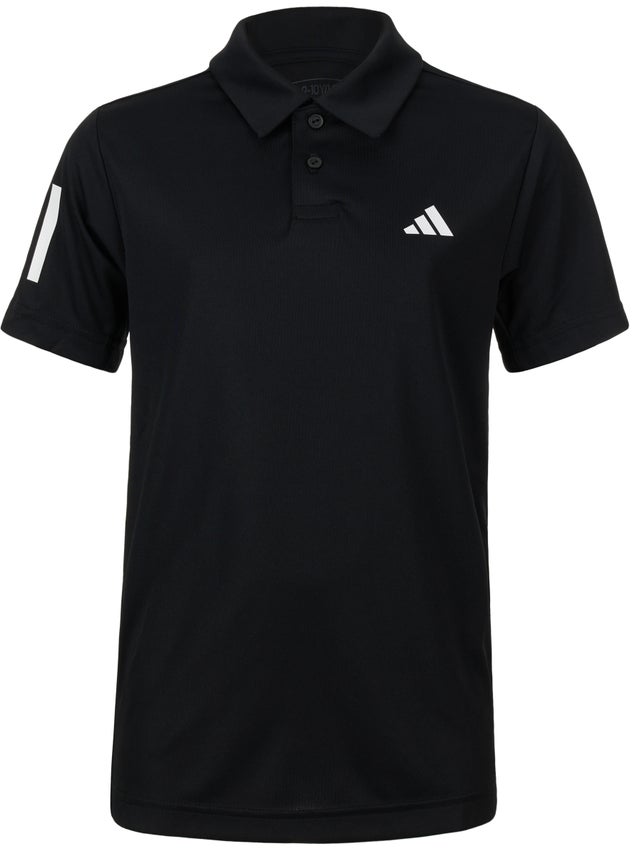 adidas Boy's Core Club 3 Stripe Polo | Tennis Warehouse