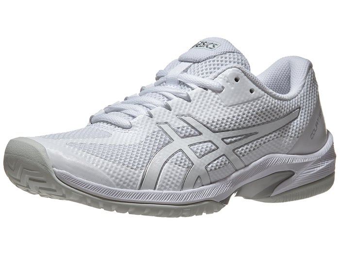 Asics Court Speed Ff White Silver Women S Shoes