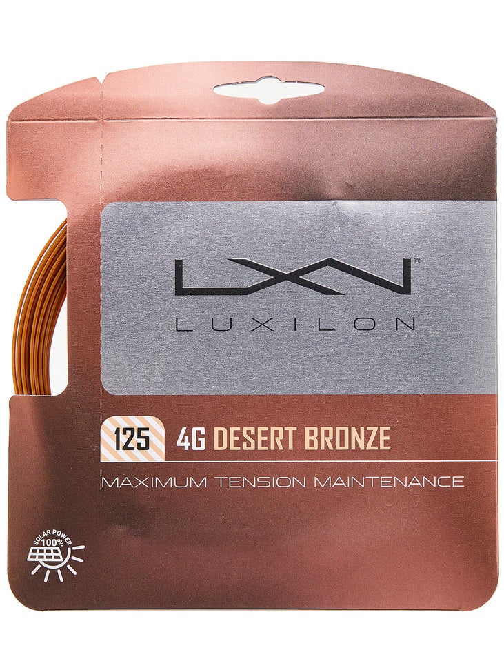 Luxilon 4G Desert Bronze 16L/1.25 String Tennis Warehouse