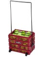 Tourna Ballport 80 Deluxe Ball Hopper Red w/ Wheels