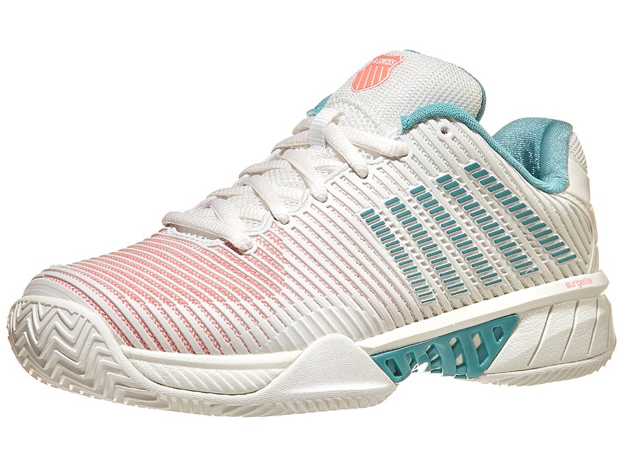 KSwiss Hypercourt Express 2 Clay Wh/Blue Women's Shoes Tennis Warehouse