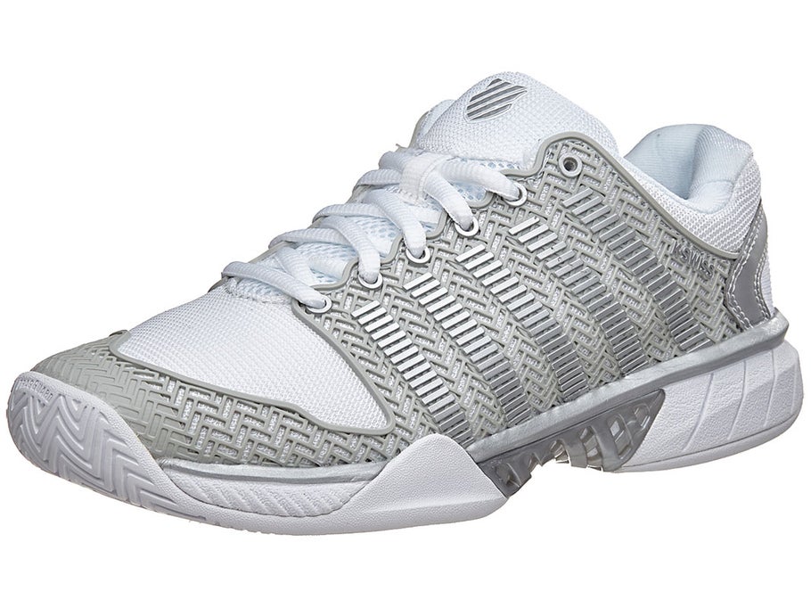 KSwiss Hypercourt Express White/Silver Women's Shoes Tennis Warehouse