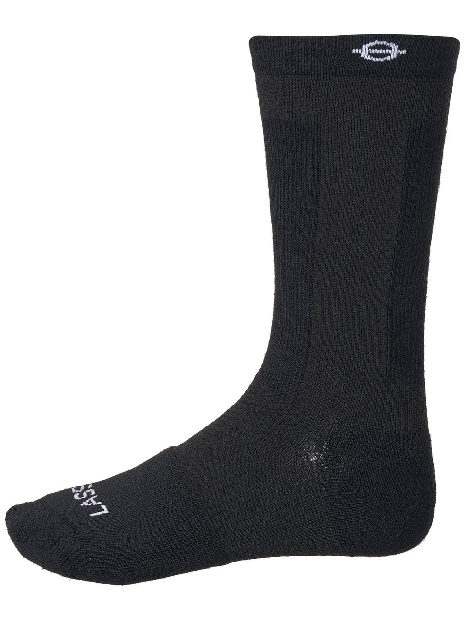 Lasso Athletic Compression Crew Sock 2.0 Black Tennis Warehouse