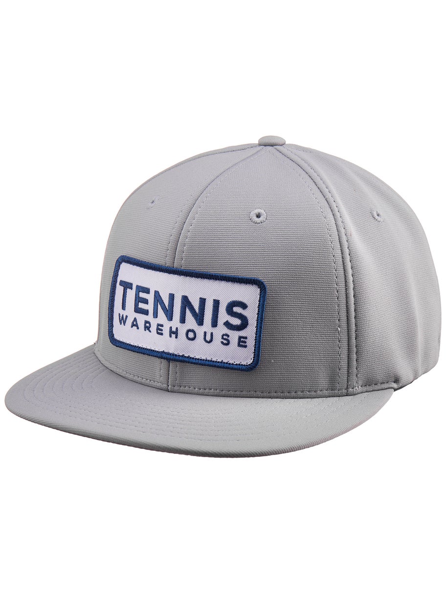 Tennis Warehouse Flat Bill Hat Grey Tennis Warehouse