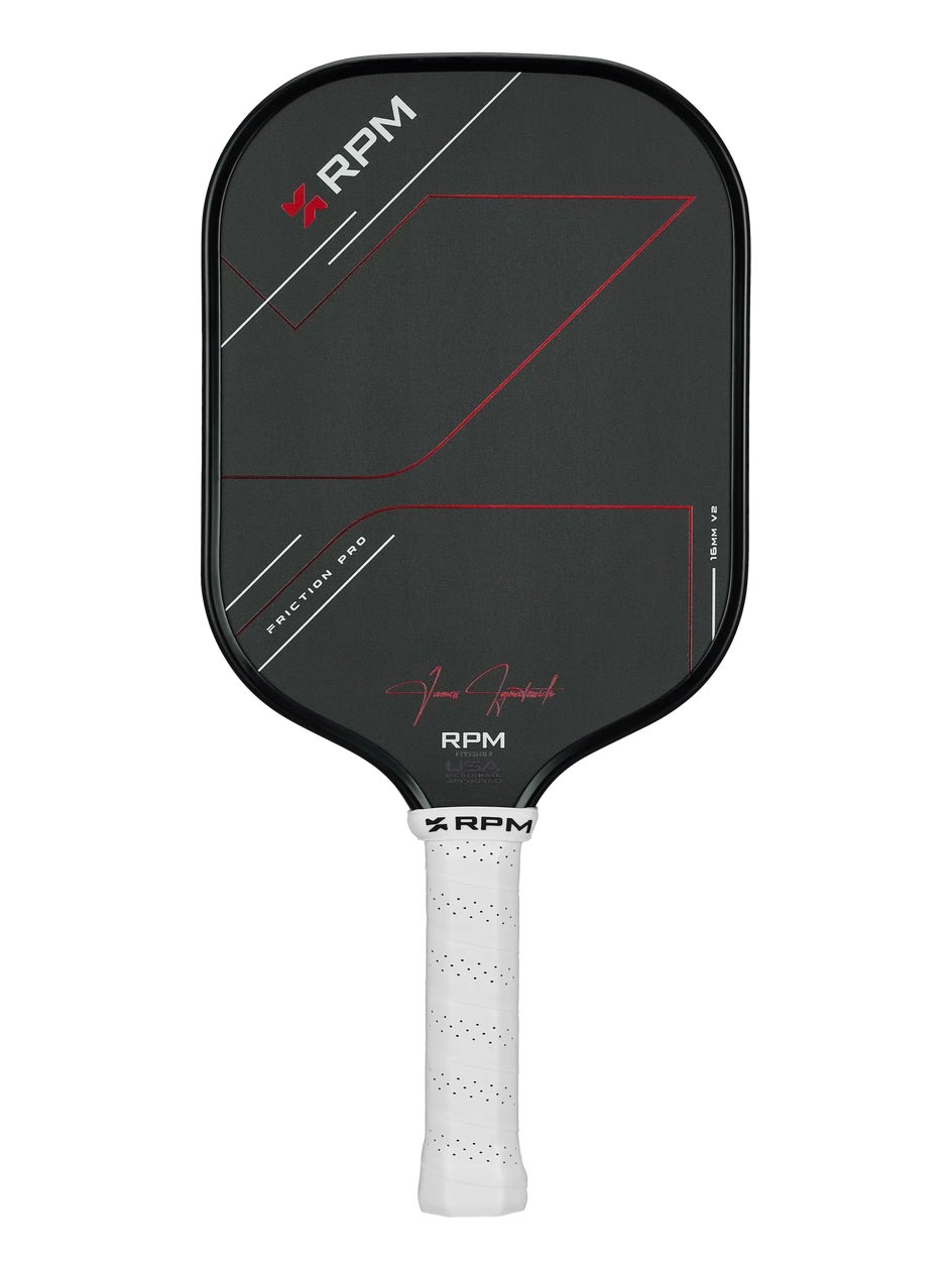 RPM Friction Pro V2 Hybrid Flat Top Pickleball Paddle | Tennis Warehouse