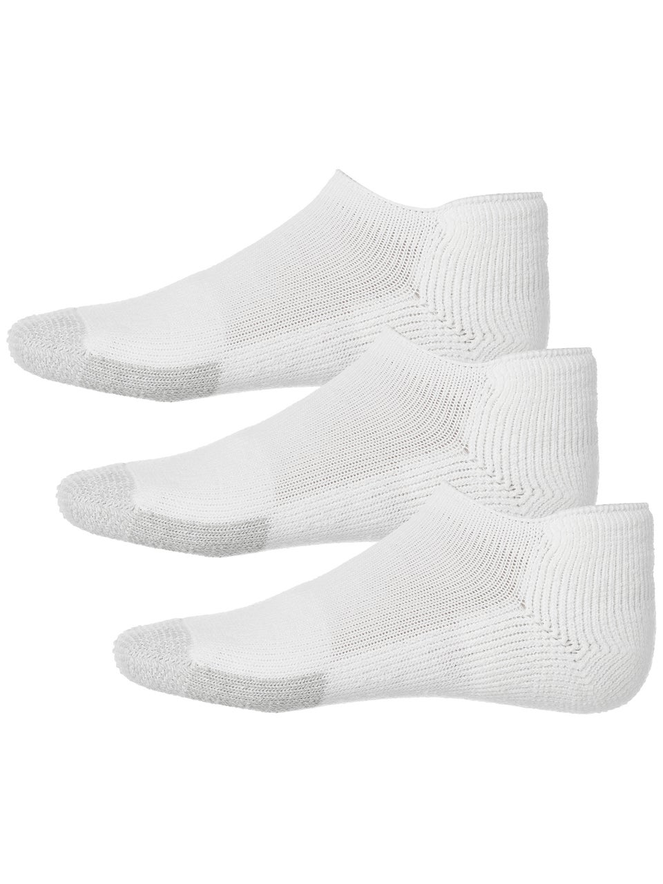 Thorlo Max Cushion Roll Top Sock White 3Pack Tennis Warehouse
