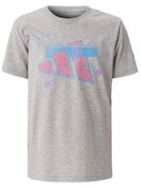 adidas Youth Tennis T-Shirt Grey XL