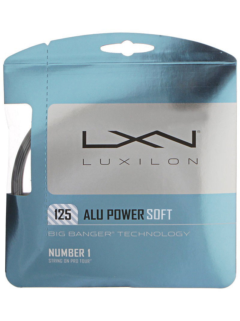 Reel Silver Luxilon ALU Power Soft 125 Tennis String 16L Guage 