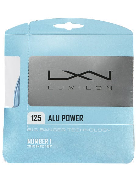 **NEW** LOT OF 2 SETS LUXILON ALU POWER 16L 1.25 SILVER CO-POLY TENNIS STRING 