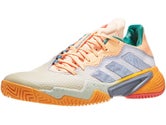 adidas Barricade White/Taupe/Acid Orange Men's Shoes