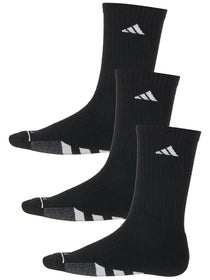 adidas Men's Cushioned II 3-Pack Crew Socks Black