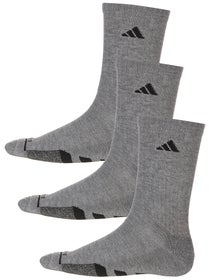 adidas Men's Cushioned II 3-Pack Crew Socks Grey