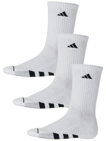 adidas Men's Cushioned II 3-Pack Crew Socks White