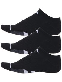 adidas Men's Cushioned II 3-Pack No Show Socks Black
