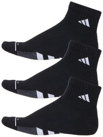 adidas Men's Cushioned II 3-Pack Quarter Socks Black