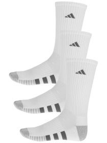 adidas Men's Cushioned 3.0 3-Pack Crew Socks White