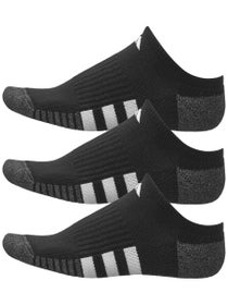 adidas Men's Cushioned 3.0 3-Pack No Show Socks Black