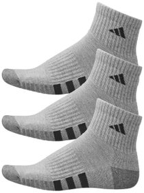 adidas Men's Cushioned 3.0 3-Pack Quarter Socks Grey
