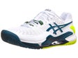 Asics Gel Resolution 9 2E White/Teal Men's Shoes