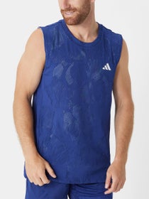 adidas Men's Melbourne Sleeveless Top - Blue