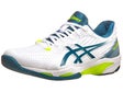 Asics Solution Speed FF 2 White/Teal Men's Shoes