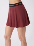 Asics Women's Fall Match Skirt Red M