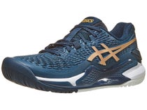 Asics Gel Resolution 9 French Bl/Gold Wom's Shoes