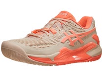 Asics Gel Resolution 9 Pearl/Sun Coral Wom's Shoes