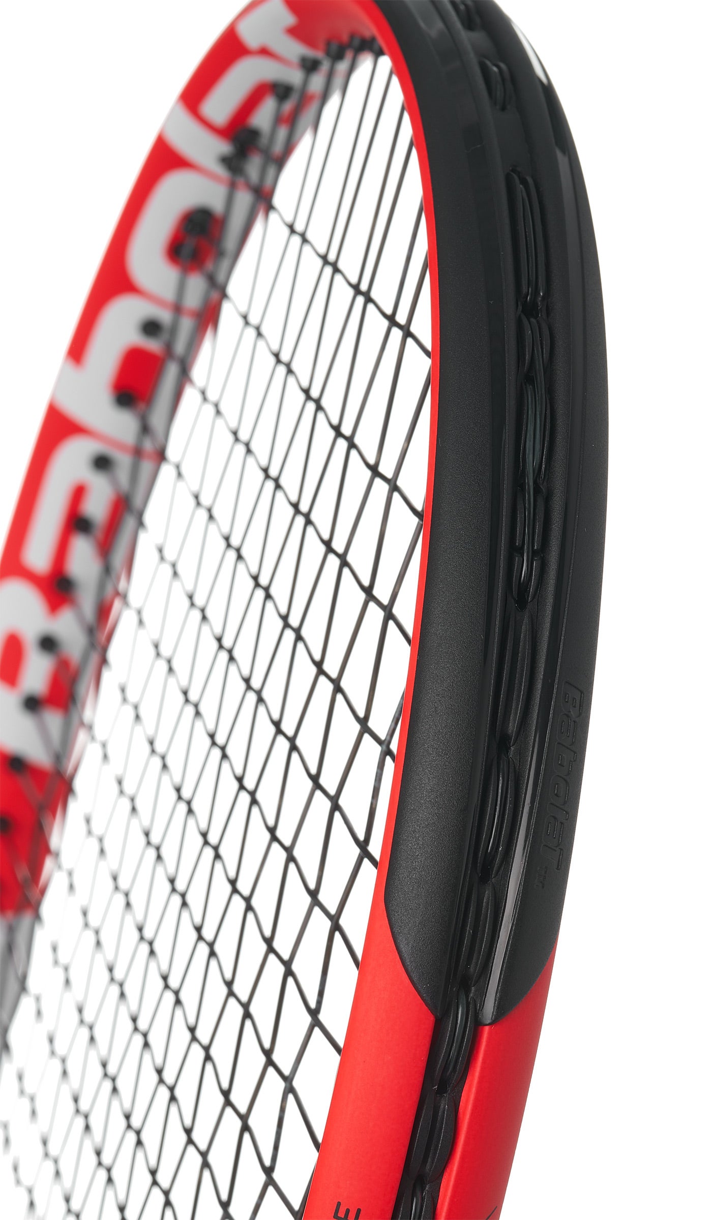 4-3/8" BABOLAT Tennis Racquet Boost Strike Red/White Grip 3 Boost S STRUNG 