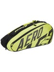 Babolat Pure Aero 6 Pack Bag Black/Yellow