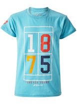 Babolat Boy's 2023 Vintage T-Shirt Blue 6-8