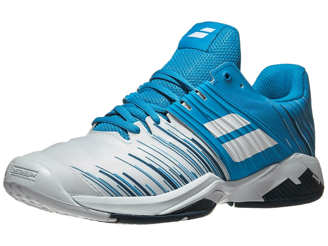 Sporting Goods Shoes Babolat Propulse BLAST AC Mens Tennis Shoes New in BOX SALE White/Blue ...