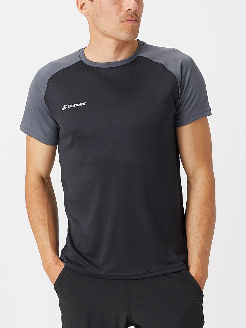 Babolat Tennis Mens Match Core  T-Shirt white Medium 