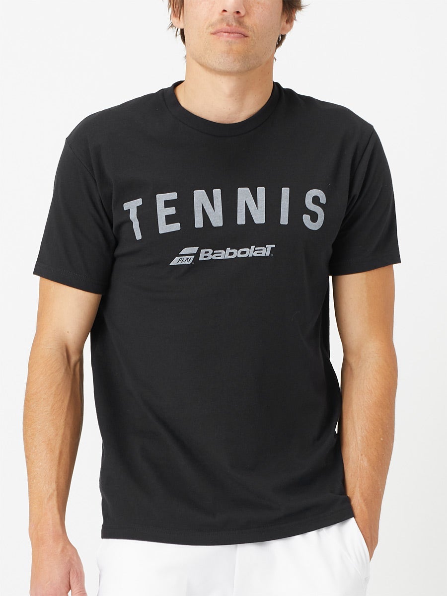 Babolat Tennis T-Shirt Polyester Graphite Navy Blue X-Large 