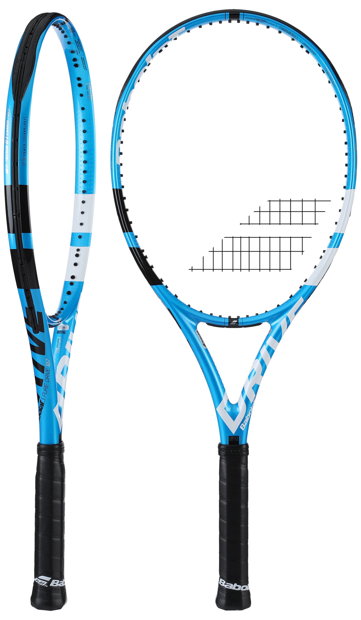 UNSTRUNG 4 1/4 **NEW OLD STOCK** 2018 BABOLAT PURE DRIVE 107 TENNIS RACQUET 