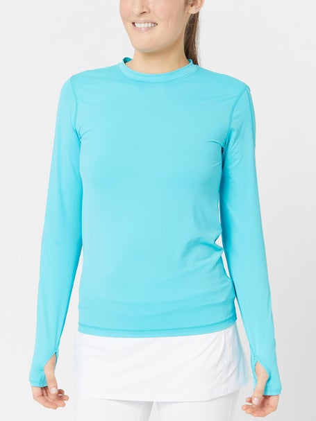 BloqUV Womens 24/7 Long Sleeve Top - Lt Turquoise