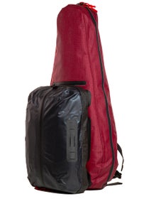 Cancha Racquet Bag w/ Wet-Dry Bag Red