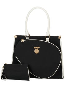 Court Couture Vintage Karisa Black Canvas Bag