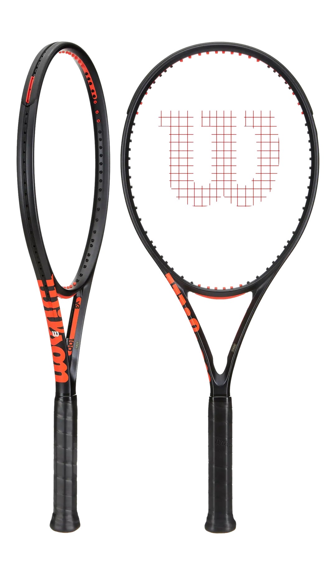 Raquette De Tennis Wilson Clash Team 103 V3 | Pré-cordée, Technologie SI3D, Poids Léger, Mixte, Noir/rouge