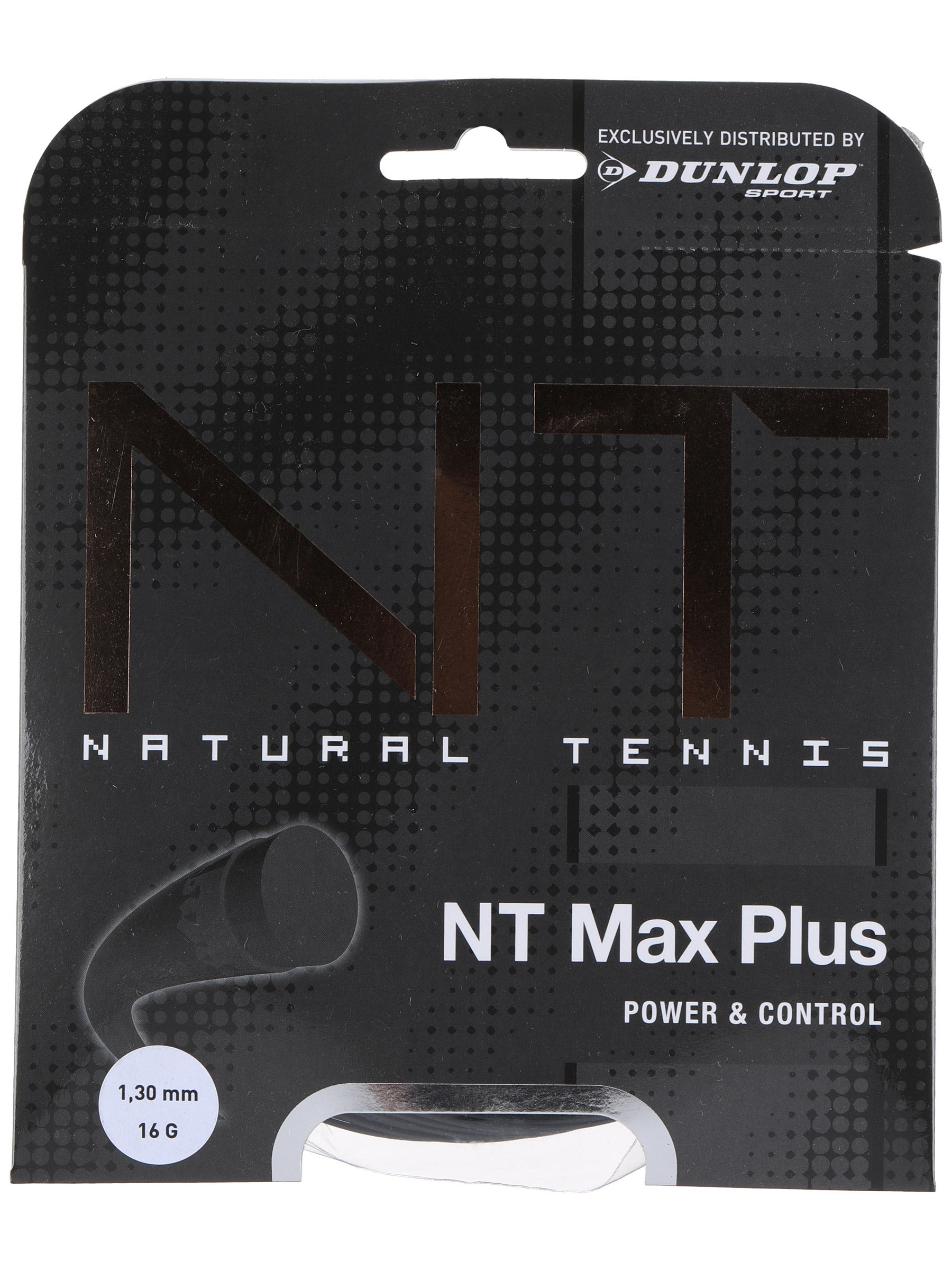 NEU Antrazit Dunlop NT MAX PLUS 12 m 1,30 mm Power & Control Tennissaite 