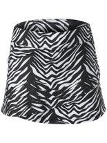 Fila Girl's Fall Zebra Print Tiered Skirt Black L